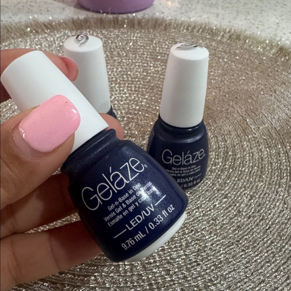 💙china glaze gelazo up all night gel in one led/uv 
9.76 ml